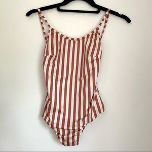Haight thin strap striped one-piece
